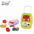 Funny Pretend Play Fruit Cutting Trolley Toys Kitchen Set Toys For Kids